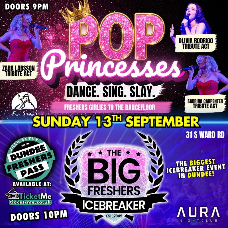 Pop Princesses 💅 Freshers Ice Breaker | Dundee Freshers 2026
